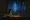 A researcher looking at an AI hologram with all the knowledge in the world.