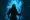 Dark ninja facing a spirit.